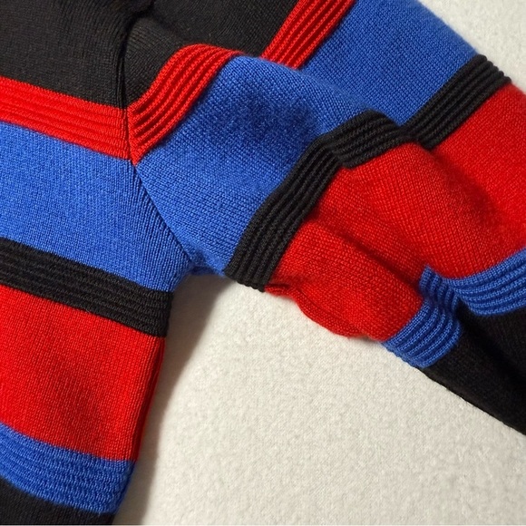 Vintage Meister Wool Ski Sweater Blue Red Black Size Men’s large - Picture 4 of 6